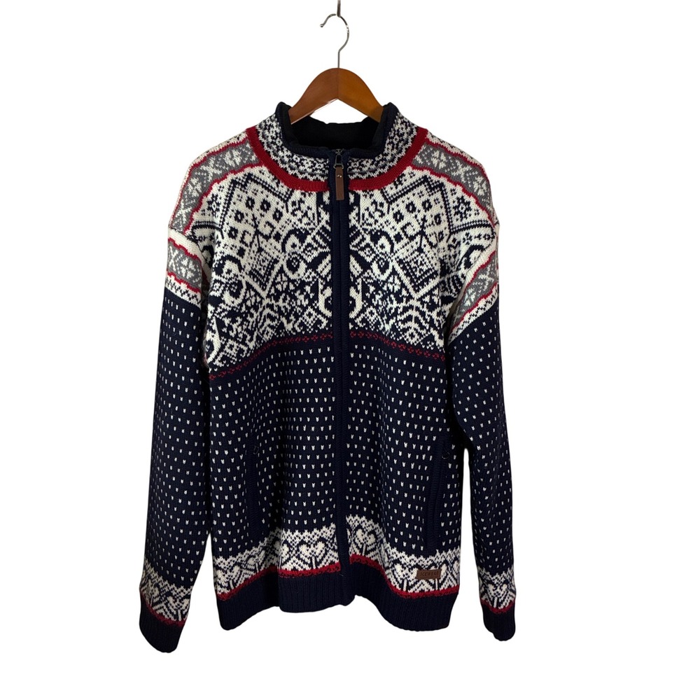 Icewear nordic sweater XL full zip cardigan BIARNI lined 2 zip pockets Winter